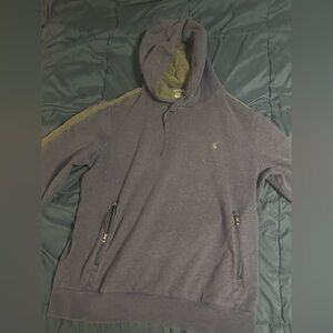 Polo Ralph Lauren Half-Zip Hoodie | Blue & Olive | Size M